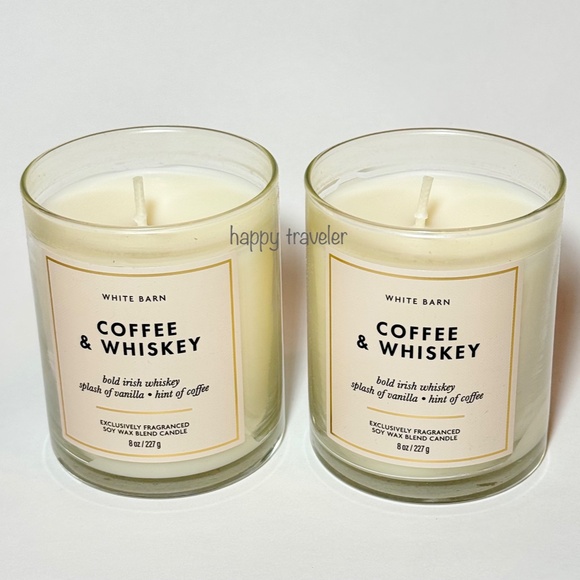 COFFEE WHISKEY Single Wick Candles - Picture 2 of 3